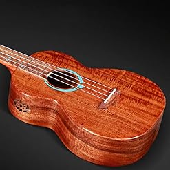 SheIRin Ukulélé Tout en Acacia pour débutants, Ukalalee de Guitare hawaïenne de 23 Pouces avec Sac de Transport – Image 2