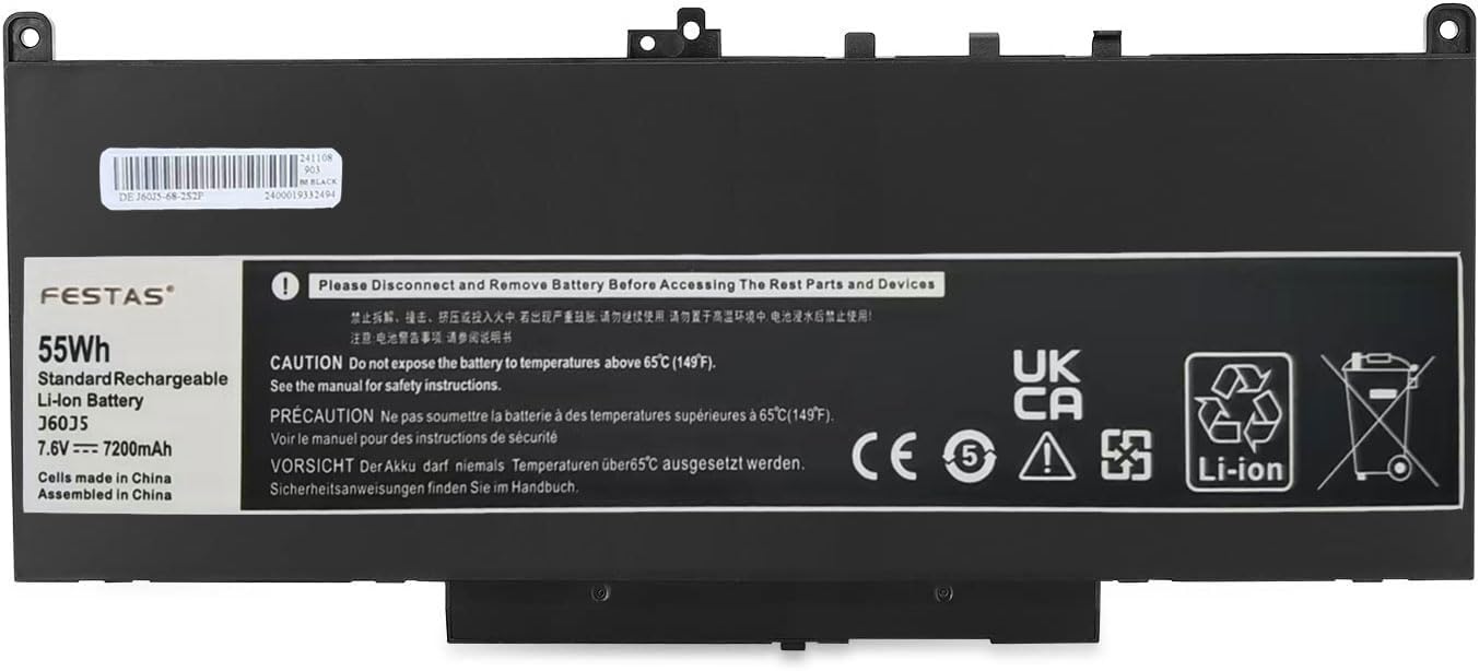 Batterie J60J5 Dell Latitude E7470 stable haute performance longue durée - 8