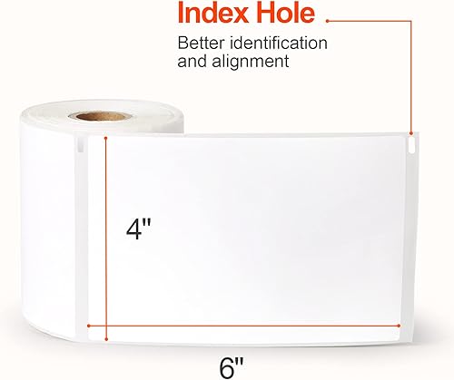 Miniatura 2 de Etiquetas de envío de 4 x 6 pulgadas compatibles con Dymo Labelwriter 4XL 1744907,1755120, etiquetas térmicas de franqueo (4 rollos, 880 etiquetas)
