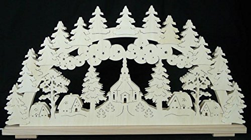 Arche lumineuse en bois de Seiffen pour illuminer vos fenêtres en hiver
