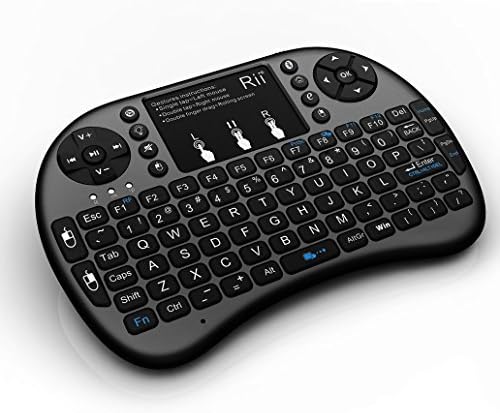 Angled view of Rii i8+ Mini Bluetooth Keyboard