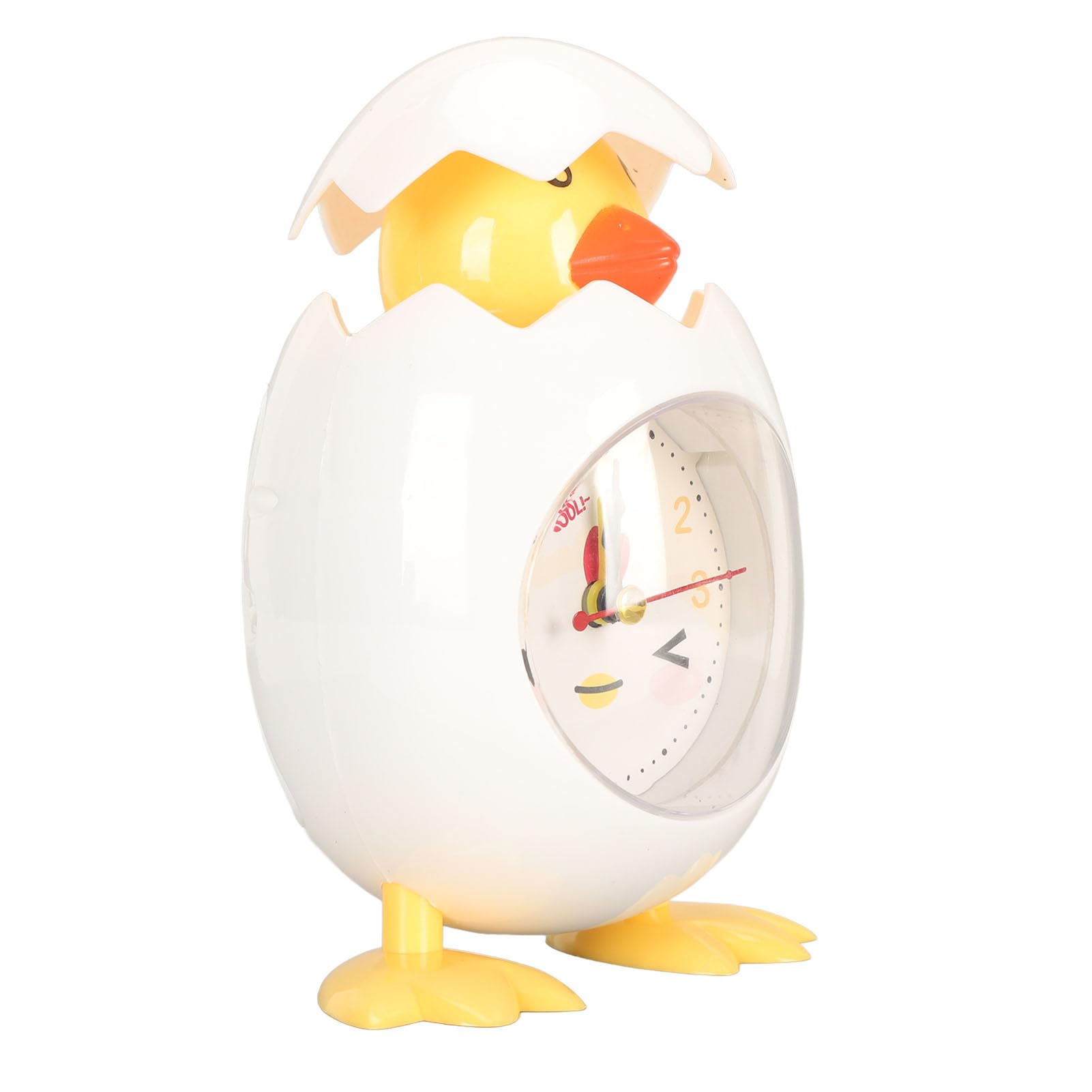 Xiuganpo Multifunctional Cartoon Chicken Alarm Clock Cute Design for Students Bedside Use Decor ABS Colorful (White)