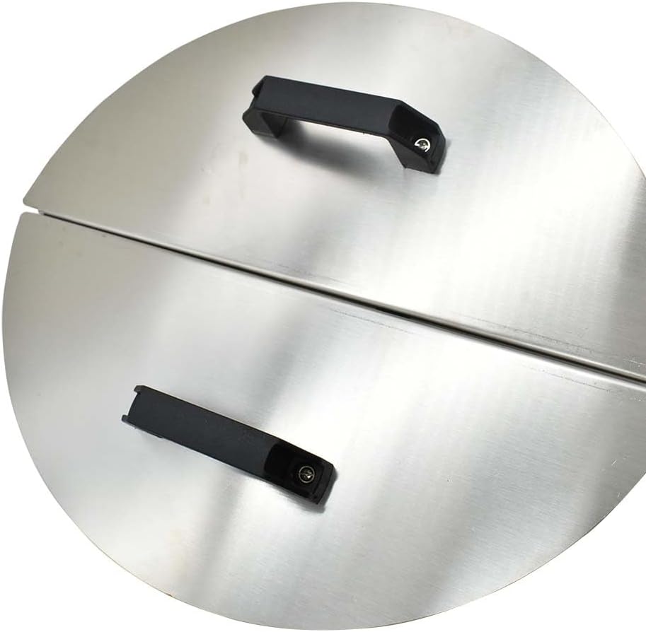 HELID-SS Beekeeping Honey Extractor Lid for Manual Extractor (Pair) - Stainless Steel