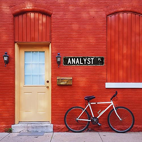 Analyst Wall Art Signs Gift For Analyst French Vintage Metal Sign Profession Aluminum Sign Workshop Metal Sign Decorative Door Garden Sign Street Plaque Housewarming Gift #TOP3