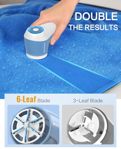 image for BEAUTURAL Fabric Shaver, Rechargeable Lint Remover for Clothes, Electr