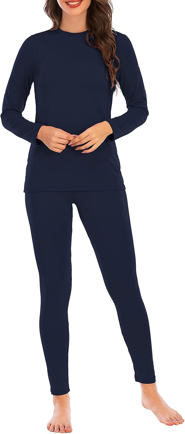 American Trends Womens Thermal Underwear Set - Long Johns for Base Layer Women with Fleece Lined for Winter-Warm Loungewear - Image 2