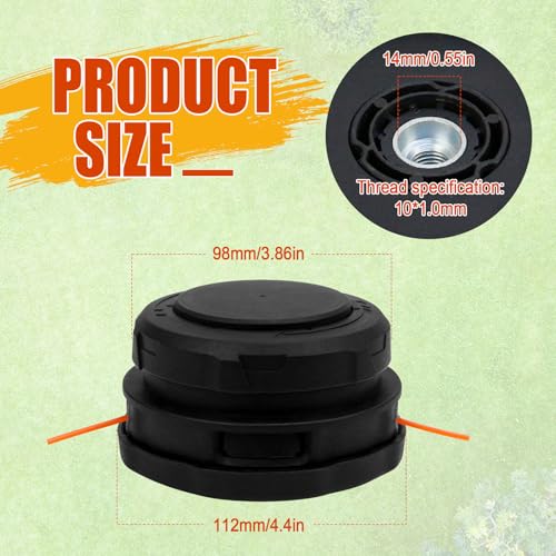 Strimmer Head for EGOO Power+ AH1530, Grass Trimmer Head Replacement Compatible with EGO 15” String Trimmer Models ST1502SA ST1502XY ST1500XY ST1504SF ST1500SF (1)