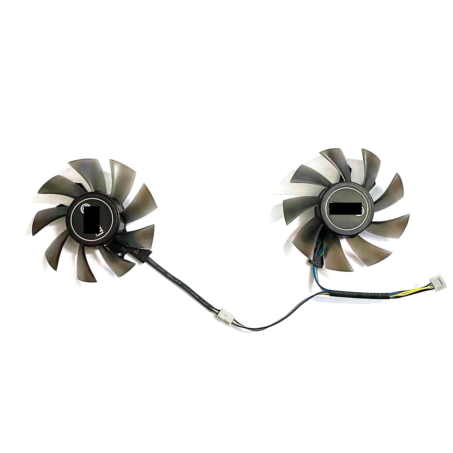 Graphics Card 75MM 4PIN GA82S2H DC 12V 0.38A Compatible with RTX 2060 Super Elite (1-Click OC) Cooling Fan
