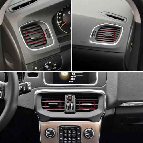 Deslizador de salida de aire delantera y paleta de ventilación para Volvo V40 2013-2019 3