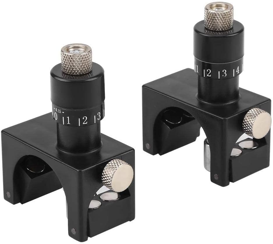 Planer Blade Setting Jig 2pcs Magnetic Jointer Knife Jig Two Setter Woodworking Tool with Wooden Box