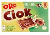 oro ciok biscotto snack con tavoletta di cioccolato alla nocciola 250g