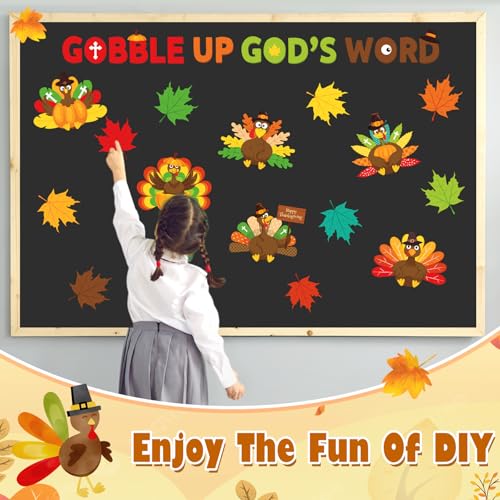 Nezyo 19 peças de decoração de peru de Ação de Graças, 24 x 19 cm, grandes quadros de avisos para o