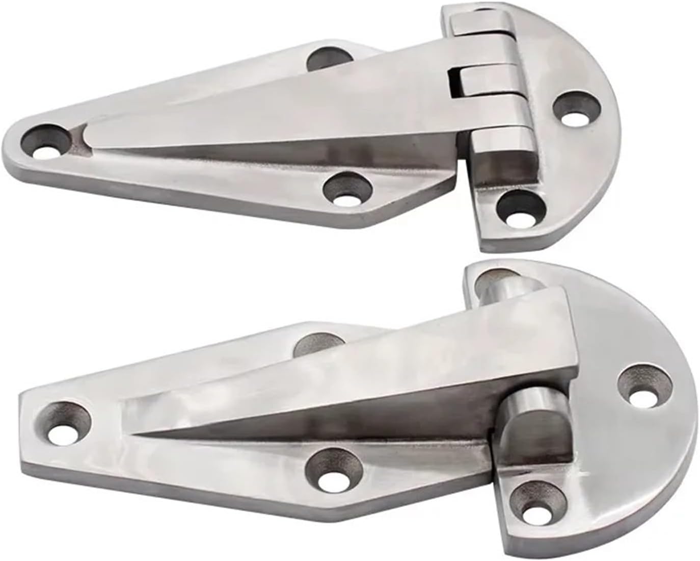 6-Inch and 4-Inch Stainless Steel Heavy-Duty Hinges for Industria and Cold Storage Door 1Pcs(HT072-1)