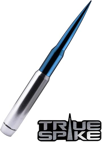 Miniatura 4 de TRUE SPIKE Penetrador de punta azul plateado de 9 pulgadas con antirrobo + bobina de cobre en calibre pesado CNC mecanizado Billet corto de aluminio
