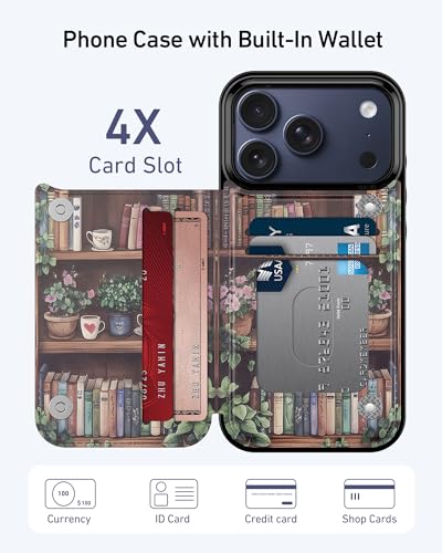 Étui portefeuille iPhone 17 Pro Max anti-piratage RFID et anti-chute - 2