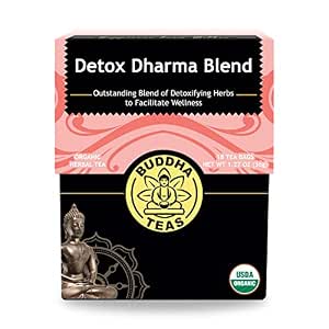 Buddha Teas Organic Detox Dharma Blend - Herbal Tea, Caffeine Free