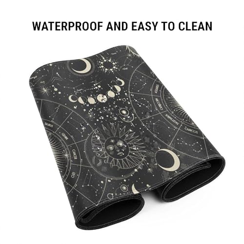 Image of Ant Esports Universe Unique Mouse Pad Gaming Mouse Pad Extended Mouse Mat for Mouse Keyboard with Stitched Edges Waterproof Non-Slip Base Mousepads for Office Home Shop Gaming Extra Large Black