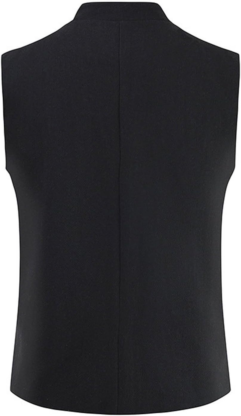 Trachtenweste Herren Regular Fit - Oktoberfest Weste Mit Knopfleiste