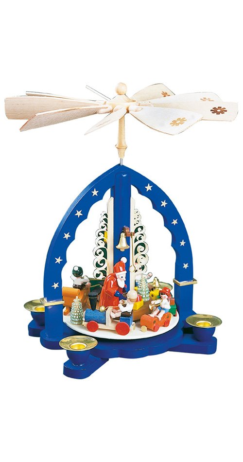 Weihnachtspyramide, 27 cm hoch, original Erzgebirge