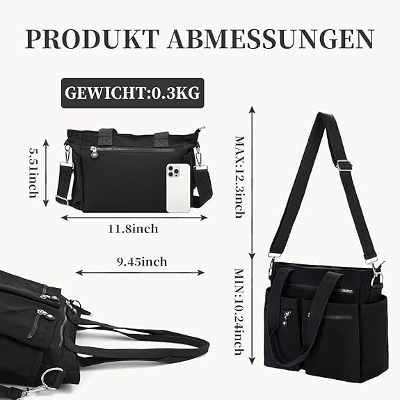 Tote Bag for Women Work Handbags for Women Crossbody Bags with Multiple Pockets3