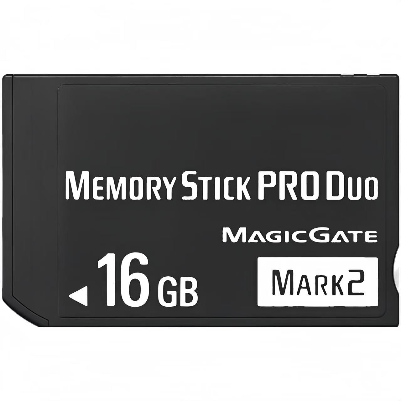 High-Speed 16GB Memory Stick Pro Duo Mark2 - for PSP and Camera Memory Cards