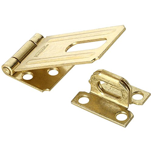National Hardware N102-293 V30 Safety Hasp in Brass,3-1/4"