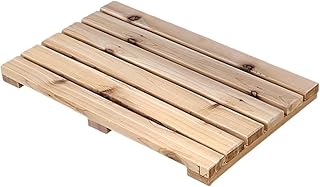 100% Western red Cedar Wooden Bath or Shower mat Cedar Sauna Floor Panel, Also for Patio hot tub or spa, Great for RVing and Outdoor Showers 22.5" x 14"