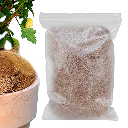 Jomewory Fibra Coco   Sustrato Fibra Coturba Coco comprimido Natural 150 g | Cáscara Coco para Plantar, jardinería, sustrato Tierra para macetas