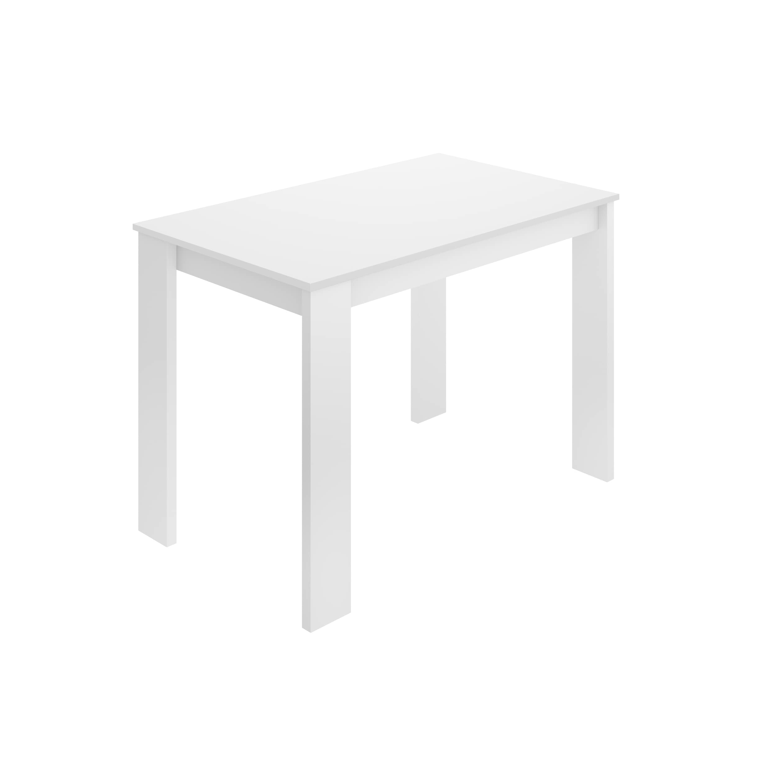 DEKIT GRUPO RIMOBEL Aspen Mesa Auxiliar Cocina Comedor, Melamina, Blanco, 77x110x67 cm
