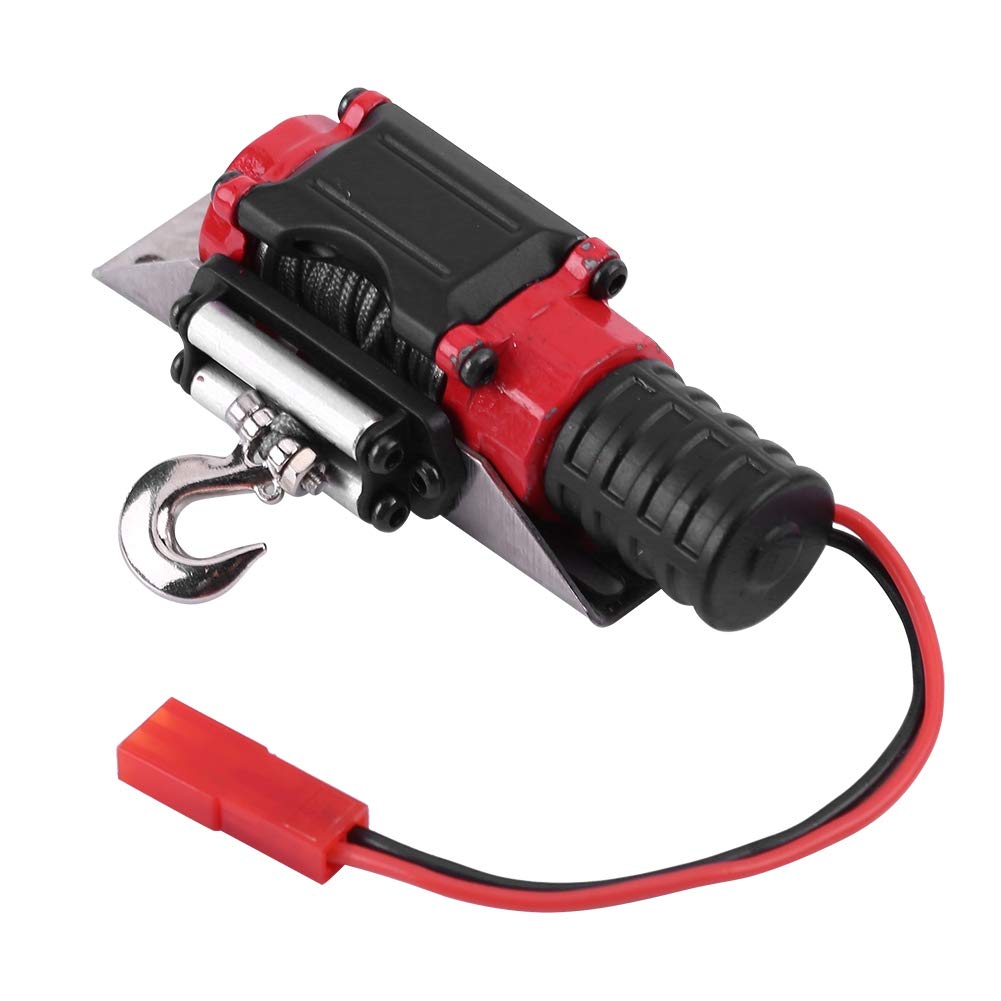 Treuil RC électrique En Métal Avec Télécommande – Pour Crawler 1/10 Traxxas HSP Redcat Axial SCX10 D90 – 2,5-3 Kg De Traction