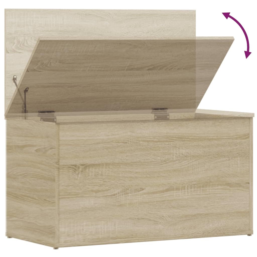 Générique Coffre de Rangement Chêne Sonoma 84x42x46 cm Bois d'ingénierie, Meubles, Armoires & Meubles de Rangement, Coffres de Rangement, Brun, (Poids 24.68KG)