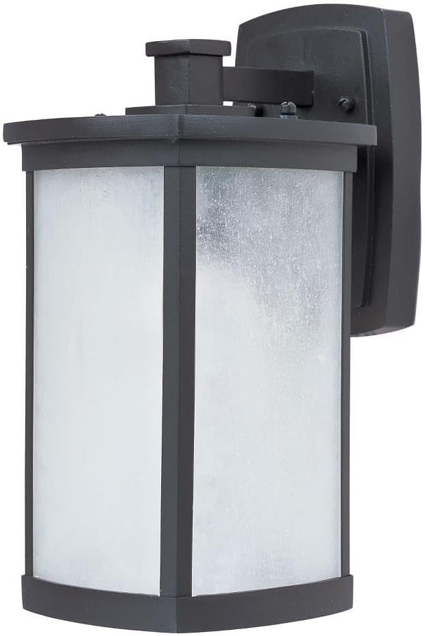 Maxim Lighting Terrace Outdoor Wall Light | Bronze Finish | Frosted Seedy Glass Shade | Transitional Outdoo Wall Light | Ideal for Porches, Patios & Garages | 65753FSBZ