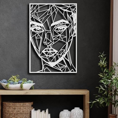 Décoration murale en métal moderne grand format pour mur vide