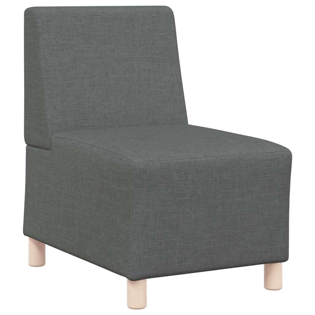vidaXL Unidad de Sofá Modular sin Brazos 2 uds. Gris Oscuro Tela