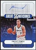Dwight Powell Card 2022-23 Hoops Great SIGnificance Autograph #11