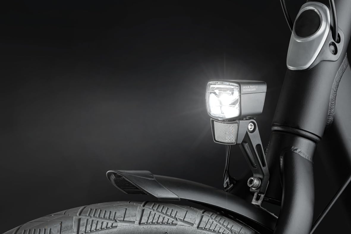 AXA Nxt 60 ST Dynamo Fahrradlicht – 60 Lux – Steady-Light-Funktion – StVZO Zulassung