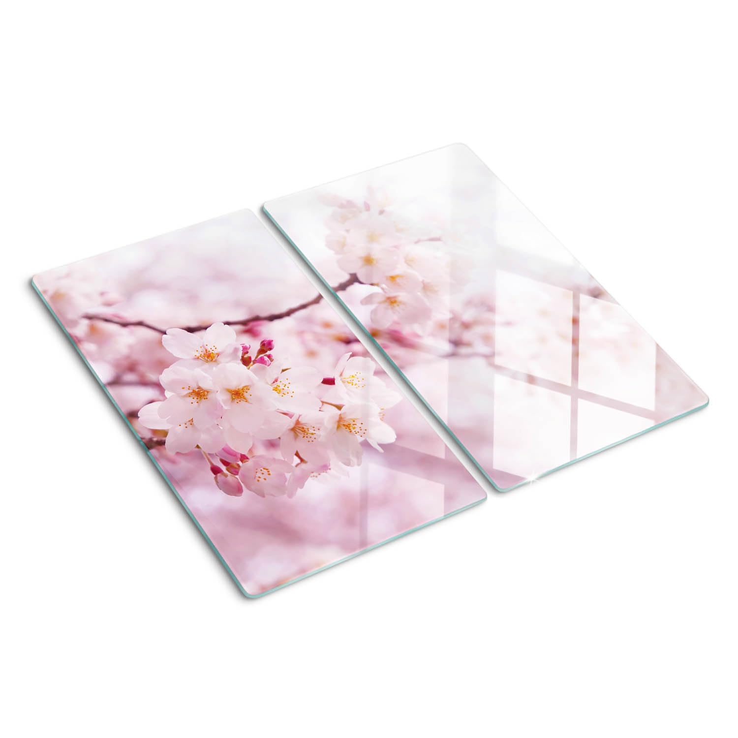 Planche à découper en verre 2x30x52 cm modernité symétrique