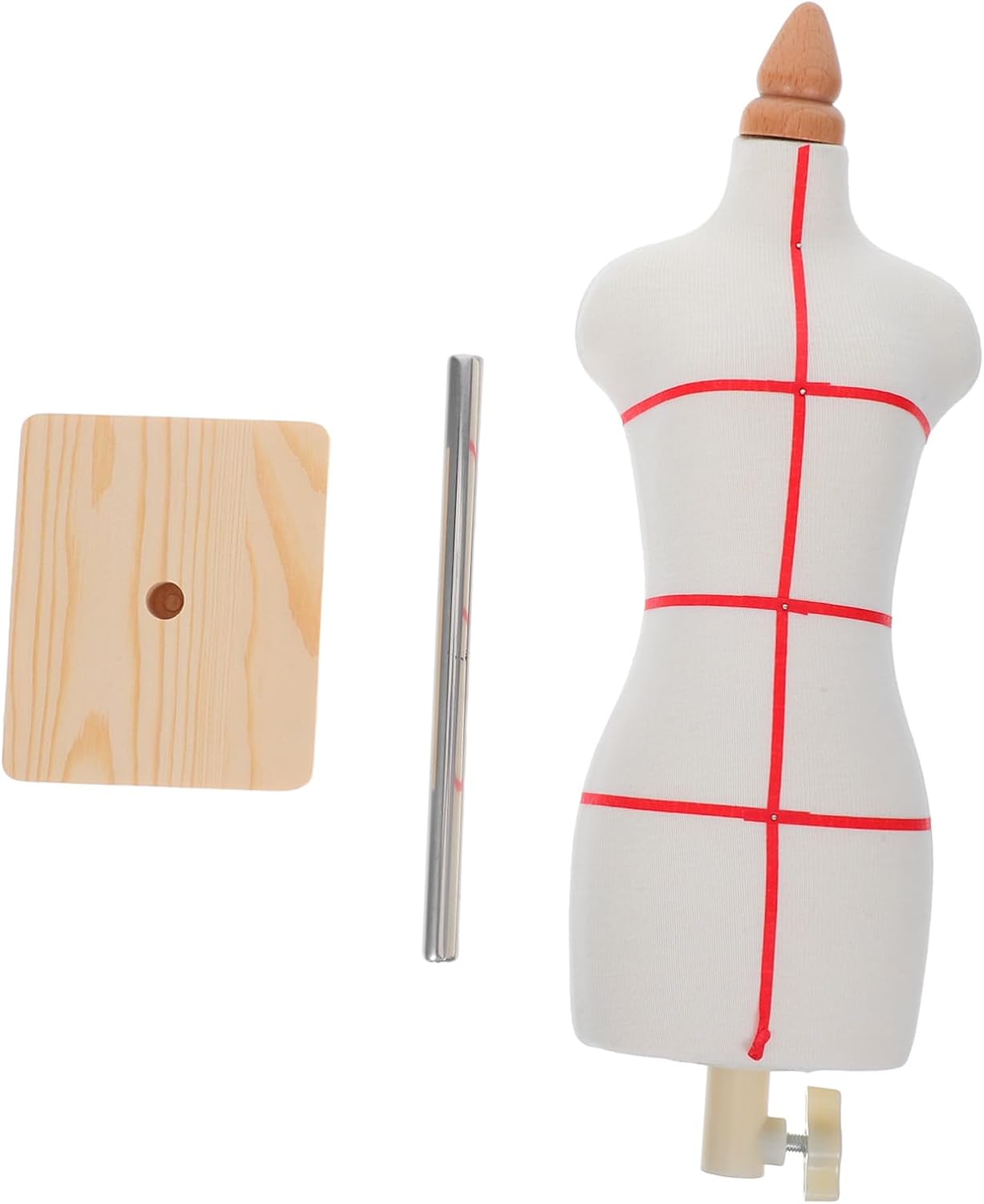 Miniature Mannequin Dress Form with Stable Base for Sewing and Crafting Female Dummy for Precision Tailoring Lightweight and Model for Classroom and Studio Use