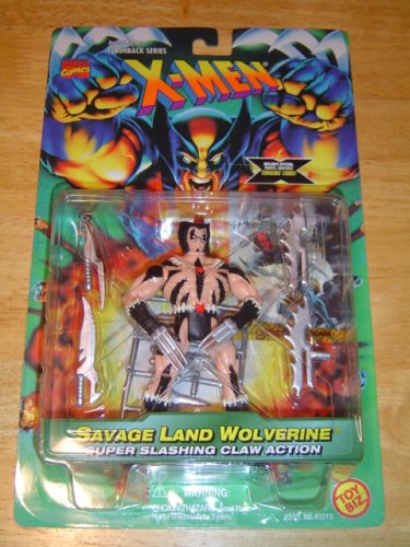 Toy Biz Marvel X-Men Flashback Series Savage Land Wolverine Action Figure