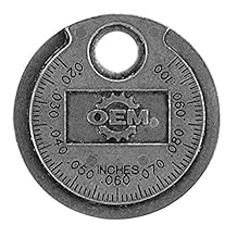 OEMTOOLS 25352 Ramp Style Spark Plug Gap Gauge, Spark Plug Gapping Tool, Spark Plug Gauge Gap Tool, Spark Plug Adjustment Tool, Plug Gapping Tool