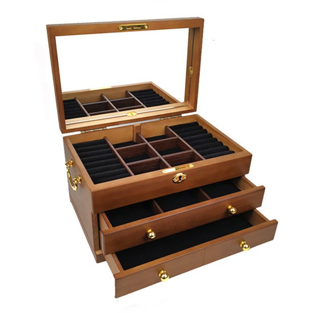 Miroir de maquillage grand rangement pour organiser et sécuriser vos bijoux
