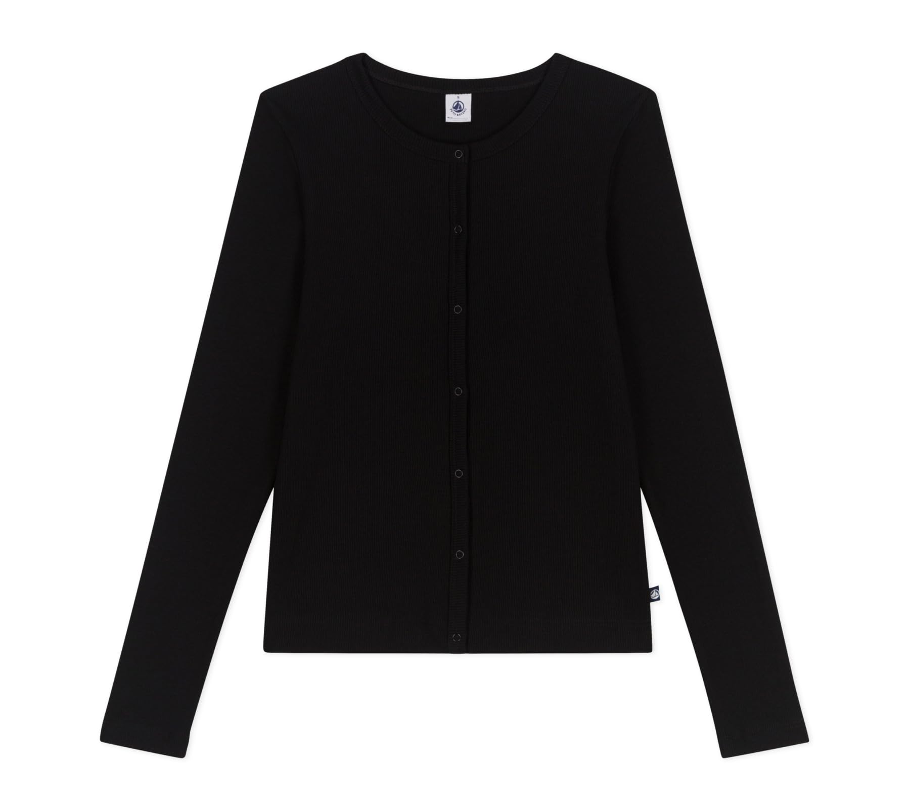 Petit Bateau Women’s A0d06 Cardigan Sweater, Black, XXS