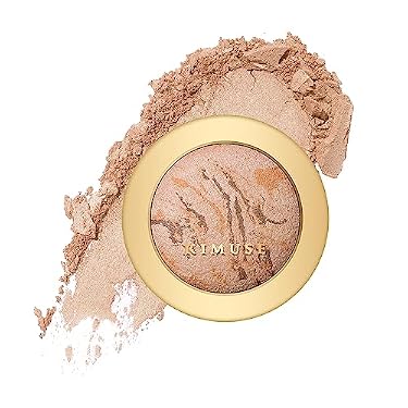 AMAZON - KIMUSE Lighting Glow Baked Foundation, Brighten Color, Color Corrector, Buildable Coverage, Lightweight Powder Foundation, Radiant Natural Finish (Natural Color)