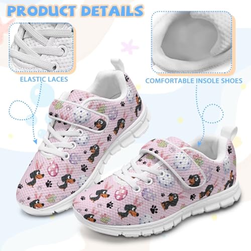 Easter Pattern Running Shoes Boys Girls Sneakers with Hook and Loops Single Buckle Hiking Shoes for Kids Comfortable Footwear3