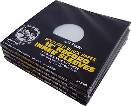 Exclusive Discount 60% Price (100) 12 Premium Black Polylined Record Inner Sleeves - Archival Quality, Heavyweight Paper & Plastic #12IABK One-Day Sale: Up to 80% Off (100) 12 Premium Black Polylined Record Inner Sleeves - Archival Quality, Heavyweight Paper & Plastic #12IABK