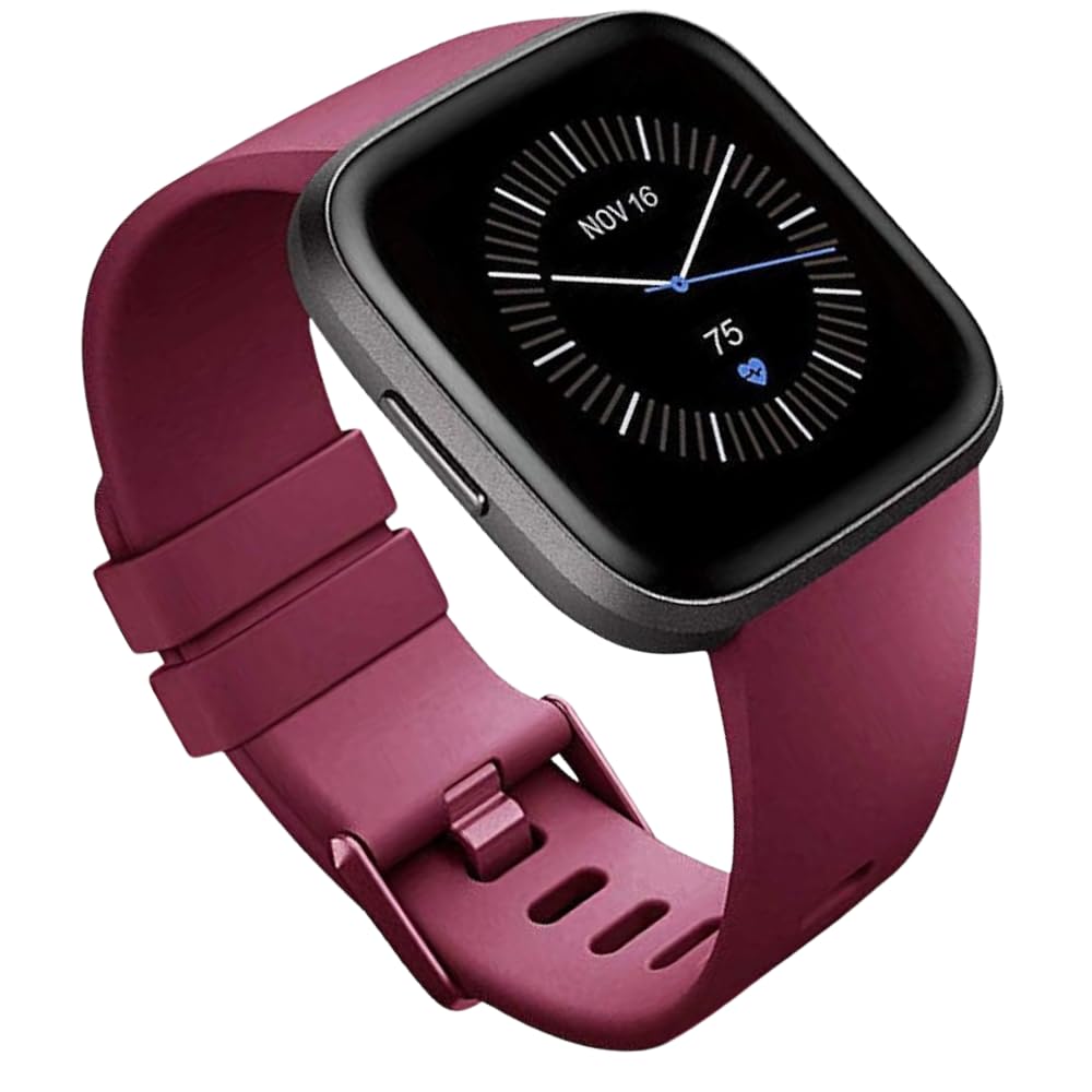 YODI Soft Silicone Classic Strap Band For Fitbit Versa/Versa 2/ Versa Lite Small & Large Size, Replcement Watch Straps Compatible With Fit-bit Special Edition/Lite Edition/Versa SE For Men Women-image-25