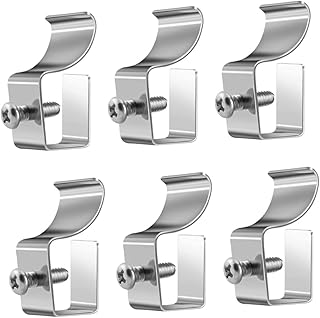 KOMBIUDA 6pcs Vinyl Side Clip Hanger Hook Vinyl Siding Hangers Hanger for Mount Security Camera Steel Video Camera No Punching