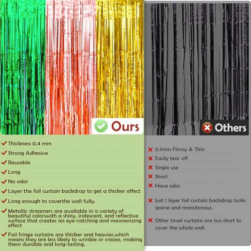 Image of Luau Party Decorations - Green Gold Rose Tropical Streamers Backdrop Banner | Hawaiian Party Decorations for Indoor Outdoor - Summer Beach Pool Birthday Favors Supplies for Home Wall,2 Pack