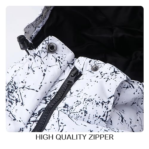 Image of kids snowsuit ski suit pants jacket waterproof snowbibs for boys girls raincoat