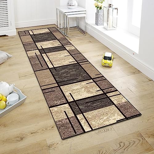 WTHYGB Teppich Läufer 60x200cm für Flur Küche Wohnzimmer Schlafzimmer, 6mm Dicke Küchenläufer,...